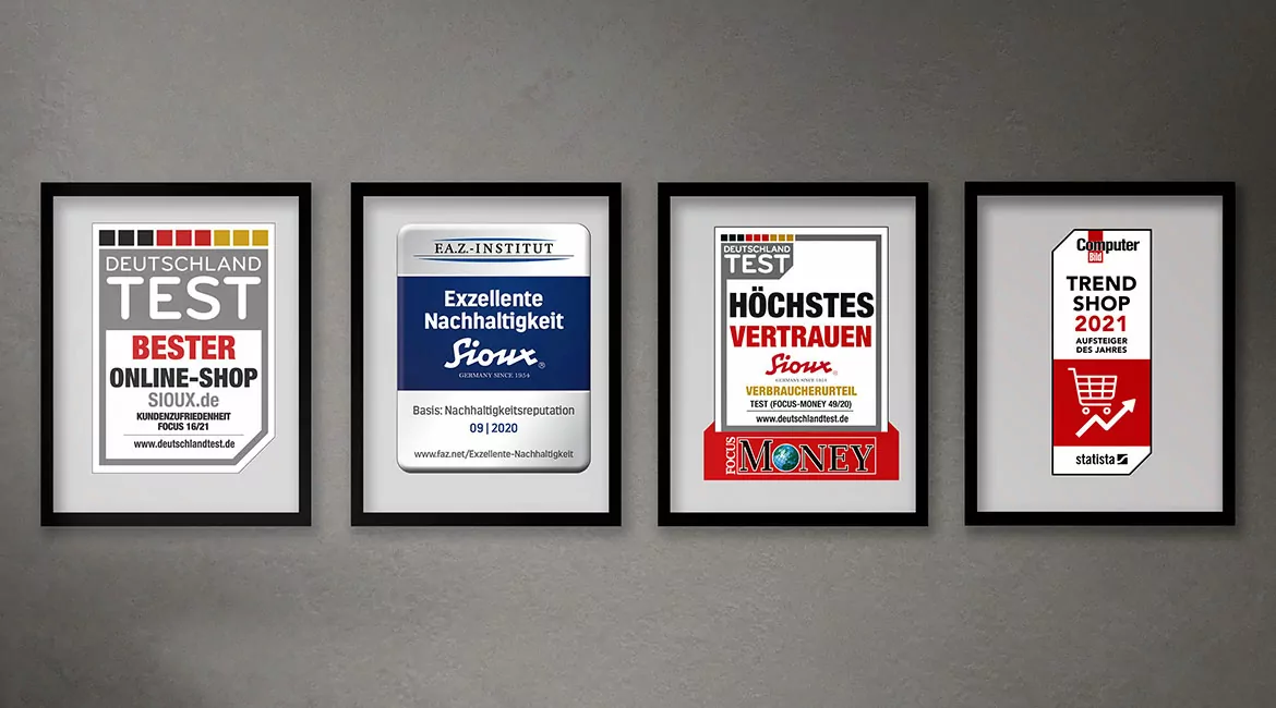 Sioux 4fach ausgezeichnet
