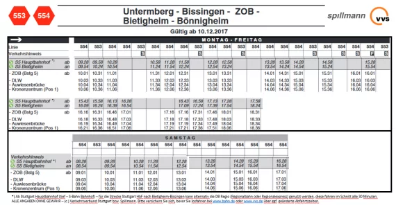 Busfahrplan 