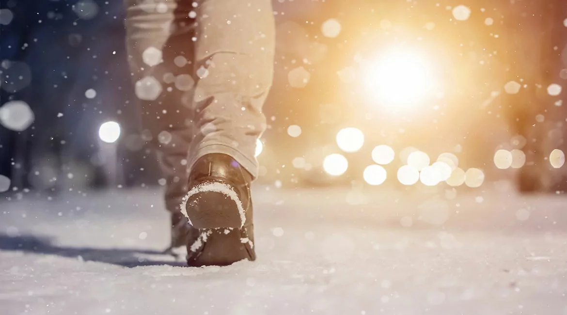 Salzränder an Schuhen